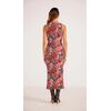 MinkPink Zora Ruched Midi Dress (Fall Floral, xs)