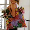 LOQI Thai Floral Shopping Bag