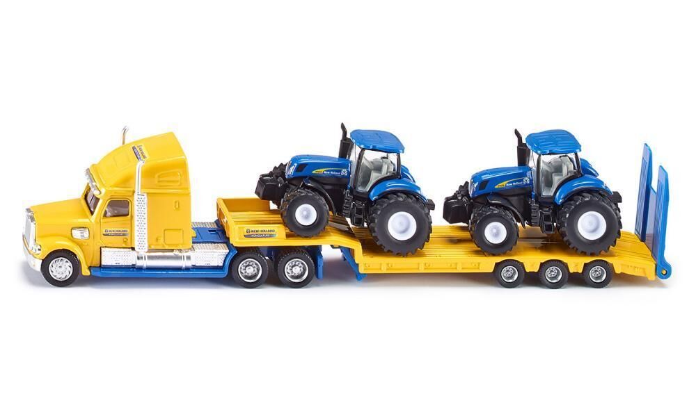 Siku Truck with 2 New Holland Tractors