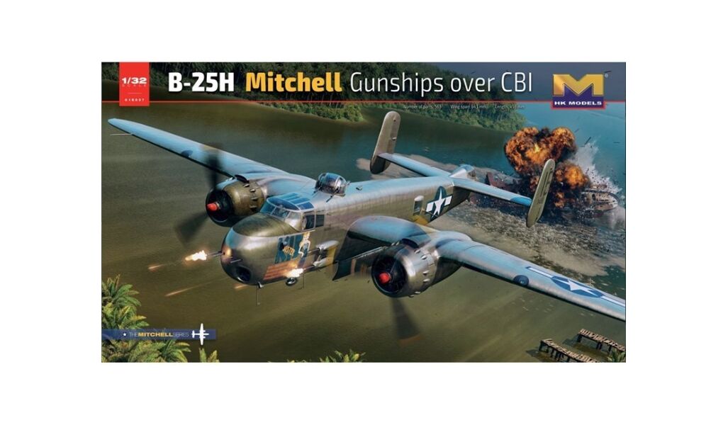 HK Models 1/32 B-25H Mitchell Gunships Over CBI