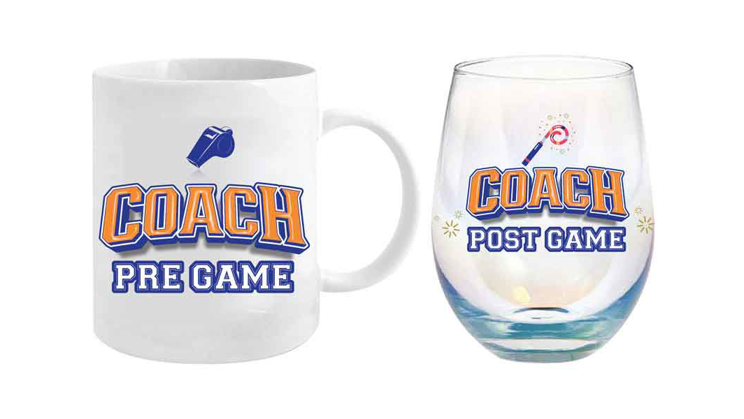 Coach Pre/Post Game Mug & Glass Gift Set