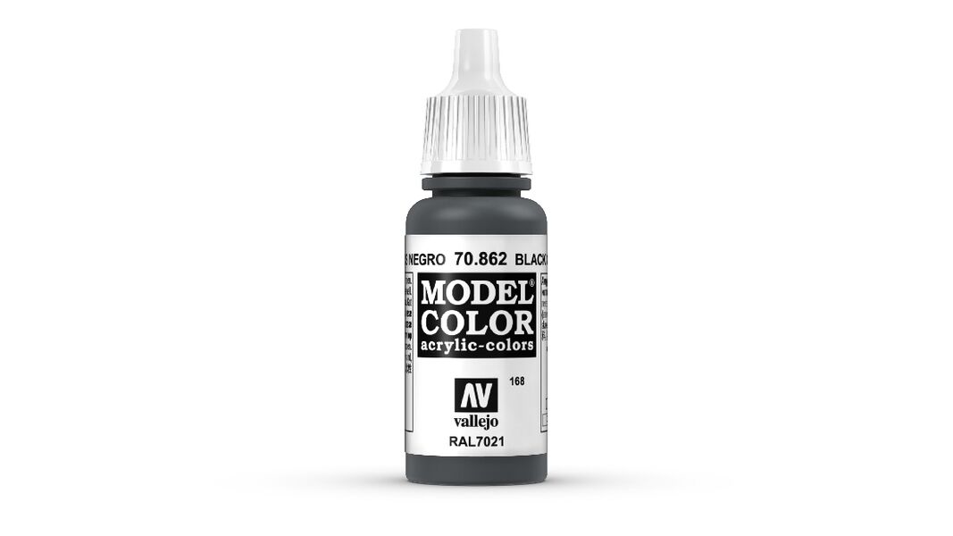 VALLEJO MODEL COLOUR BLACK GREY 17 ML