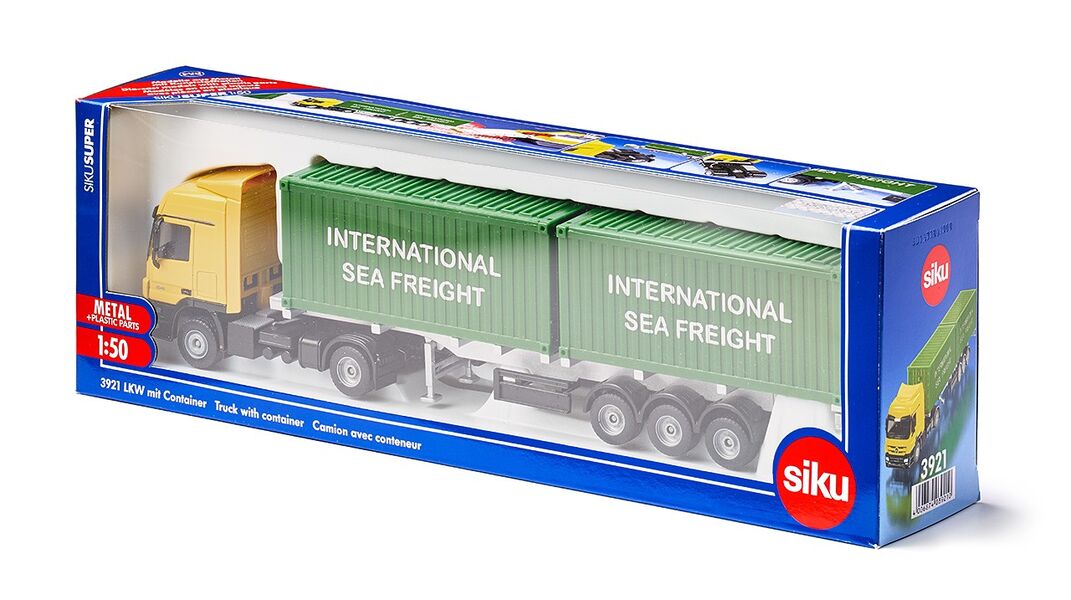 SIKU - MERCEDES ACTROS - CONTAINER TRUCK - 1:50 SCALE
