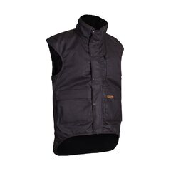 STYX MILL™ Oilskin Brown Multi Pocket Outdoors Vest Brown (5XL)