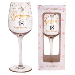 MAD DOTS GORGEOUS 18 WINE GLASS