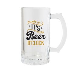 BEER O CLOCK BEER GLASS