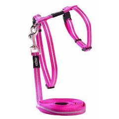Rogz Alleycat Cat Harness And Lead Set Pink Small