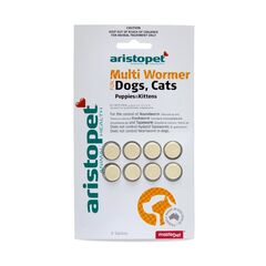 ARISTOPET MULTI WORMER TABLETS DOG & CAT 8 PACK