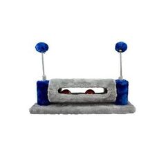 Cattitude Cat or Kitten Toy Scratcher with Balls in Blue