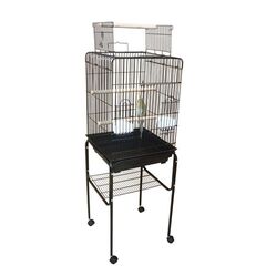 Cage Open Top Cockatiel W Stand 18"