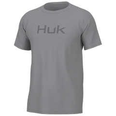Huk Logo Short Sleeve Tee Harbour Mist Mens