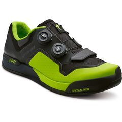 Specialized Shoe 2fo Cliplite, Size 44 Black / Green