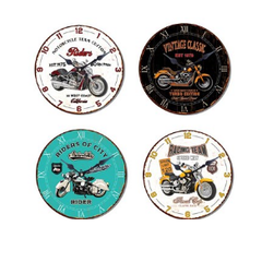 Motorcycle Mdf Wall Clock *assorted*