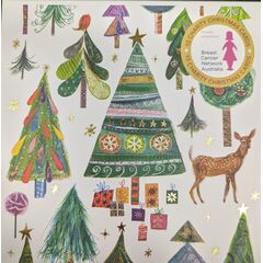 VEVOKE CHARITY CHRISTMAS CARD WALLET BCNA-CHRISTMAS TREES