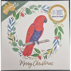 VEVOKE CHARITY CHRISTMAS CARD WALLET CMRI-PARROT WREATH