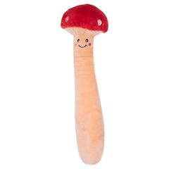 Zippy Paws Plush Squeaky Jigglerz Dog Toy - Mushroom