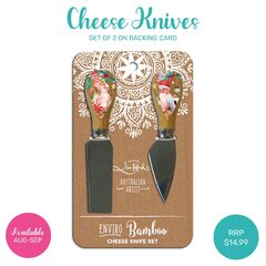 Lisa Pollock Cheese Knives - Bush Christmas