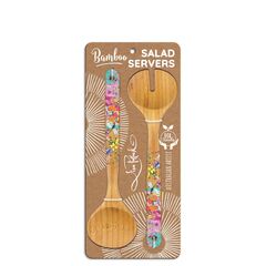 Bamboo Salad Servers - Wildflower Patch