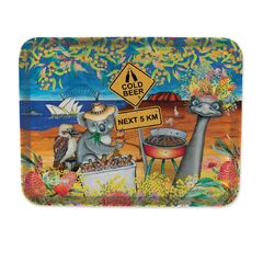 Lisa Pollock Melamine Small Serving Tray - Cold Beer