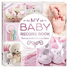 BABY'S 1ST YR RECORD BK PINK