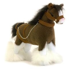 Clyde - Clydesdale Horse - 20cm - Plush Animals - Bocchetta