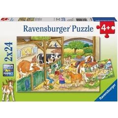 RAVENSBURGER MERRY COUNTRY LIFE PUZZEL 2X24PC