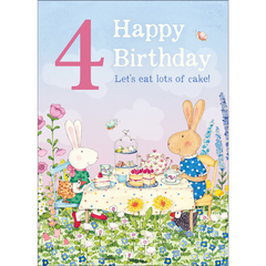 Ruby Red Shoes Card | Happy 4th Birthday