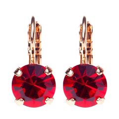 My Treasures Ruby Red Mariana Earrings