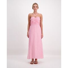 Luoni Dress Honor Pink White Stripe