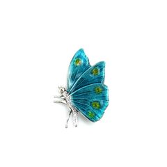 Papillon Blue Au Bout des Reves Brooch
