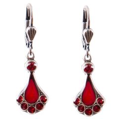 Eventail Rouge Au Bout des Reves Earrings