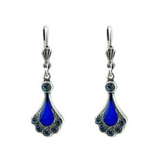 Eventail Midnight Blue Au Bout des Reves Earrings