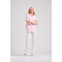 Shirty Shirt Serena S/s White Pink Spot (Small)