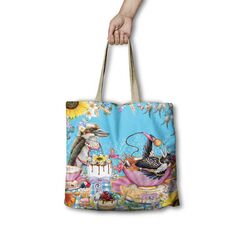 Lisa Pollock Reusable Shopping Bag - Cwa Tea Party