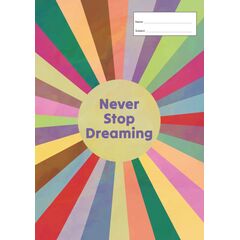 GIC NEVER STOP DREAMING A4 BOOK COVER