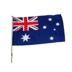 18x12inches AUSTRALIA FLAG HAND WAVER