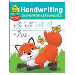 School Zone: Handwriting Cursive Writing and Drawing Pad