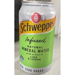 Infused Natural Mineral Water Lime & Lemon 375ml