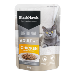 Black Hawk Original Adult Cat Chicken In Gravy 85g