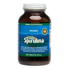 Green Nutritionals - Mountain Organic Spirulina 200 tabs