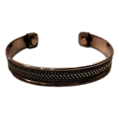 Copper Direct - Copper Magnetic Bracelet Golden Stripes ea