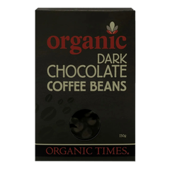 Organic Times - Dark Chocolate Coffee Beans 150gm