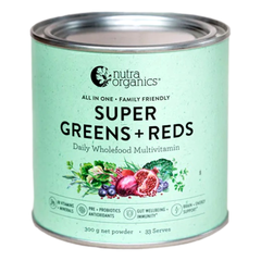 Nutra Organics - Super Greens + Reds Powder 300gm