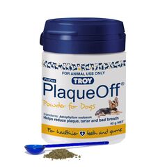 Troy Plaque Off Oral Care Powder For Dogs 40g