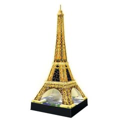 3d Puzzle 216pc - Ravensburger - Effel Tower At Night Edition
