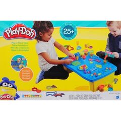 Play-Doh Play N Store Table with 8 Cans of Play-Doh & 25+ Tools