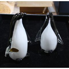Rikaro Penguin Art Glass Sculpture