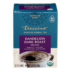 Teeccino - Herbal Coffee Dandelion Dark Roast bags 10