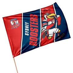 Roosters Retro Game Flag