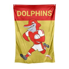 Dolphins Cape Wall Flag (Mascot)